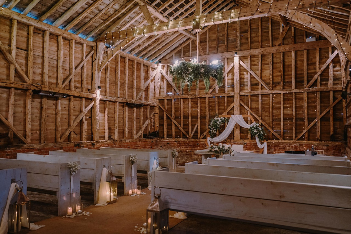 Ceremony Setup at Milling Barn