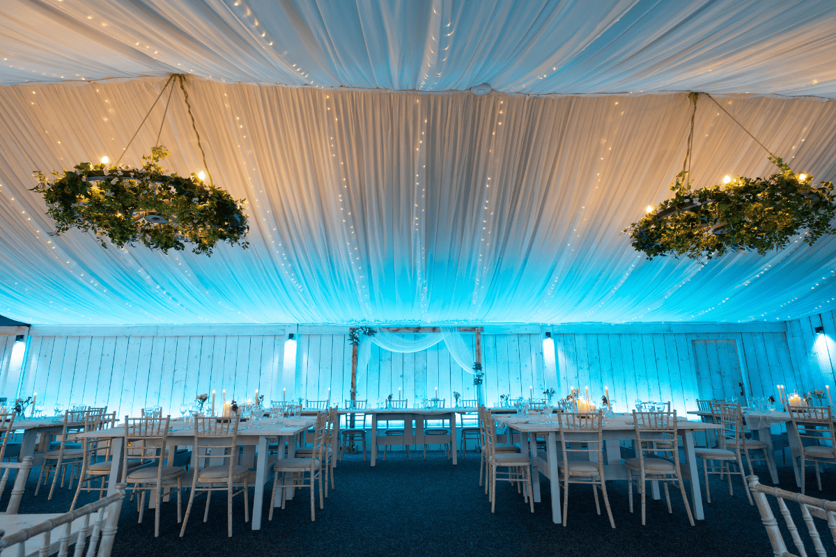 Our Marquee in the Evening 03